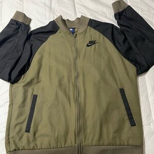 Nike Men's Olive and Black Jacket